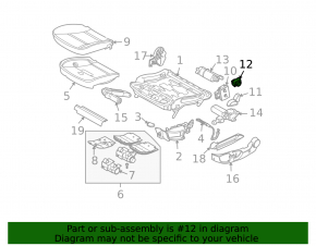 Управление поясницы пассажирского сидения BMW X3 F25 11-14