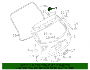 Петля двери багажника левая Mazda CX-5 13-16