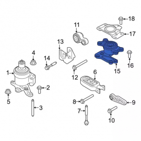 Подушка акпп Ford Edge 15-18 3.5