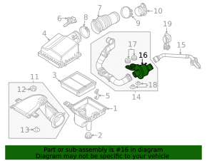 Rezonator de aer Mazda CX-90 24-26 3.3T, PHEV pentru combustibil premium