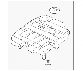 Накладка двигателя VW Jetta 11-14 USA TDI
