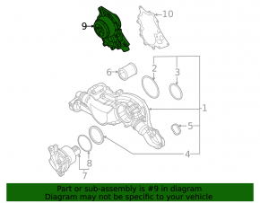 Помпа водяная Audi SQ7 20-26 4.0
