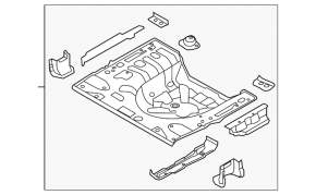 Корыто багажника Hyundai Elantra UD 11-13