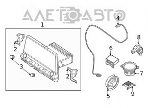 Динамик торпедный центральный Kia K5 21-26 Bose