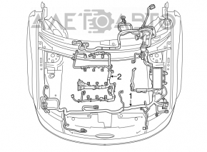 Проводка подкапотная с блоком предохранителей Ford Flex 09-12 дорест