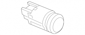 Кнопка start-stop Ford Escape MK3 13-19 с черной накладкой