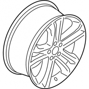 Jantă R18x8J ET52.5 Ford Edge 15-23 tip 3, coroziune, bordură ușoară