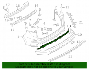 Накладка губы переднего бампера Ford Edge 19-24 SEL, TITANIUM, хром, царапины