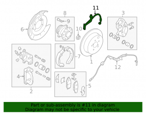 Шланг тормозной задний правый Subaru Impreza WRX GH 08-14 2.5T