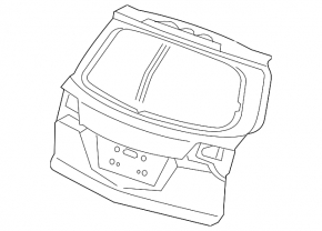 Дверь багажника голая Acura MDX 07-09