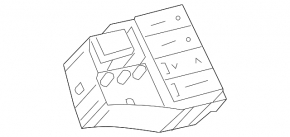 Блок кнопок передней панели Toyota Prius 30 10-15