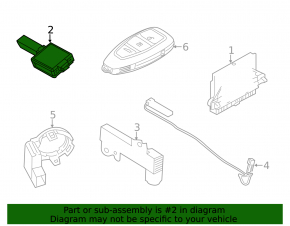 Keyless Antenna Receiver Module Ford Escape MK3 13-19