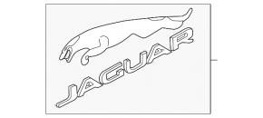 Эмблема значок Jaguar двери багажника Jaguar F-Pace X761 17-23 хром