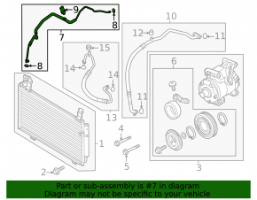 Трубка кондиционера печка-конденсер Mazda CX-50 23-26 2.5T