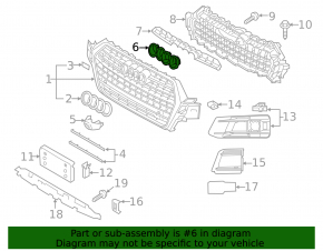 Baza emblema grila Audi Q7 17-19