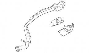 Заливная горловина топливного бака Toyota Camry v70 18-24 2.5, 3.5