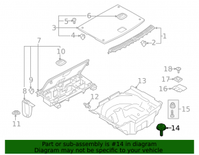 Крепление сабвуфера Audi A5 F5 18-25