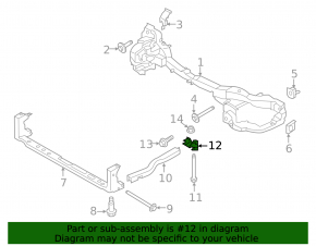 Suport amplificator cadru frontal stanga Ford C-max MK2 13-18
