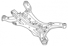 Подрамник задний Mazda 3 14-18 BM