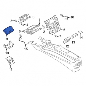 Монитор, дисплей, навигация Ford Fusion mk5 16-20 SYNC 3