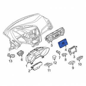Монитор, дисплей, навигация Ford Fusion mk5 16-20 SYNC 3