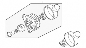 Генератор VW Jetta 11-15 USA 2.0