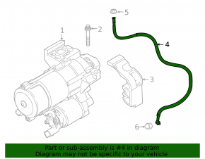 Проводка стартера BMW 5 G30 17-23 530e hybrid, 3.0T, 2.0Т