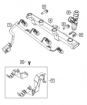 Форсунка распылитель Fiat 500 12-17