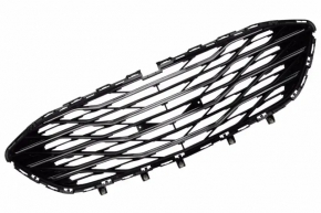 Решетка радиатора grill Chevrolet Malibu 19-25 нижняя часть, хром, без парктроников