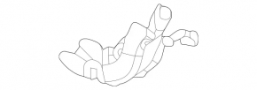 Накладка петли двери багажника левая Mercedes W167 GLE 350 450 20-26
