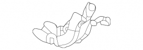 Накладка петли двери багажника левая Mercedes W167 GLE 350 450 20-26