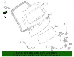 Накладка петли двери багажника левая Mercedes W167 GLE 350 450 20-26