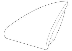Габарит переднего бампера левый Mercedes R-class W251 06-13