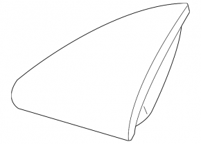 Габарит переднего бампера левый Mercedes R-class W251 06-13