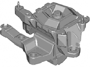 Подушка двигателя левая Ford Fusion mk5 13-20 2.0 hybrid, plug-in, микротрещины
