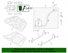 Топливный насос бензонасос Lincoln MKZ 13-16 3.7