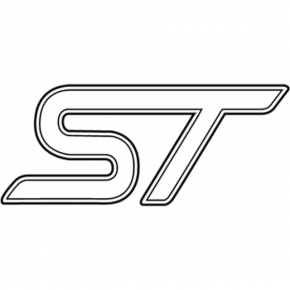 Эмблема надпись ST решетки радиатора grill Ford Edge 19-24