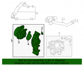Помпа водяная BMW 2 F44 20-24 228i, M235i