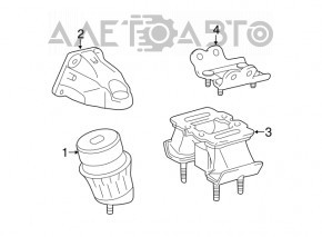Кронштейн подушки двигателя правый Lexus GS300 GS350 GS450h 06-06 rwd