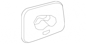 Ornament plafon grilă difuzor stânga Volvo XC60 18-25 gri