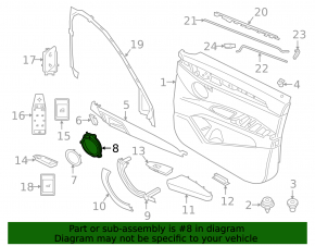 Suport difuzor spate stânga BMW X2 F39 18-23
