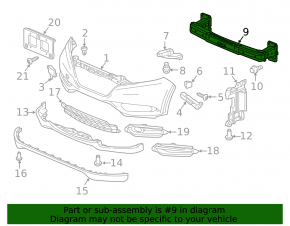 Amplificatorul de bara fata pentru Honda HR-V 16-22