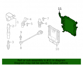 Кронштейн блока ECU Audi Q5 80A 18-24 3.0T