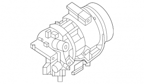 Компрессор кондиционера Nissan Rogue 22-26 1.5T