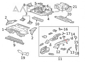 Обшивка корыта багажника Buick Encore 13-16