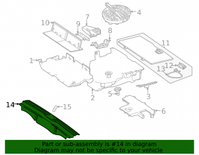 Ornamente portbagaj Mercedes X167 GLS 450 580 20-26, gri închis
