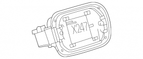 Корпус лючка бензобака Mercedes H247 GLA 20-26