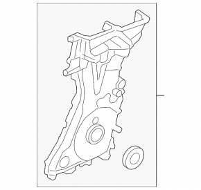 Передняя крышка двигателя Ford Escape 17-19 2.0T