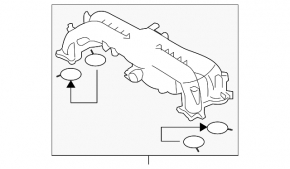 Коллектор впускной верхняя часть Subaru Impreza WRX GH 08-14 2.5T
