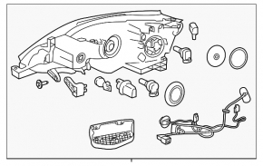 Фара передняя правая Nissan Sentra 16-19 рест